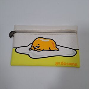 Gudetama The Lazy Egg Meh Sanrio Zippered Pouch Ipsy Cosmetics Pencils